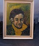 Oil on plate.
Charming 
portrait of a 
Frenchman, 
painted in the 
1950-60s.
Sign: HH
Size with ...