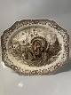 Large serving 
platter 
English.
Motif: Turkey 
and forest.
His Majesty 
Johnson Bros.
Height: ...