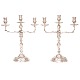 Pair of sterlingsilver Rococostyle candelabra by A. Michelsen, Copenhagen, 1951. 
H: 35,5cm. W: 2.053gr