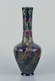 Zuid-Holland, 
Gouda. Unique 
Art Nouveau 
vase in glazed 
ceramic with 
hand-painted 
floral ...