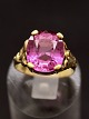 14 carat gold 
ring with 
tourmaline