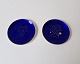 Frantz 
Hingelberg pair 
of glass trays 
in sterling 
silver and blue 
enamel. 
Stamped: 
F.Hingelberg 
...