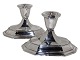 Danish silver 
two modern, 
angular 
candlelight 
holders by 
silversmith 
Hugo Grün, a 
silversmith in 
...