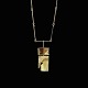 Lapponia. 14k Gold 'Narcissos' Necklace with Rock Crystal - Björn Weckström - 1969.Designed by ...