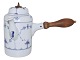 Royal 
Copenhagen Blue 
Fluted 
small-size 
chocolate pot 
with wooden 
handle.
The factory 
mark ...