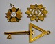 Lot of Masonic signs, 20th century.