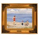 Paul Fischer, 
Denmark, 
1860-1934, oil 
on canvas
Three women at 
the beach
Signed Paul 
...
