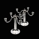 Peter Hertz - Copenhagen. A pair of Art deco Silver Four-Light Candelabra - 1931Designed and ...
