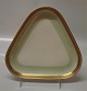 Royal 
Copenhagen 
Dagmar 
dinnerware 
9721-988 Cake 
dish, 
triangular 22 
cm. Green 
porcelain with 
...