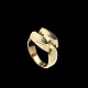 Georg Jensen. 18k Gold Ring #1098 - Arno Malinowski.Designed by Arno Malinowski 1899 - 1976. ...