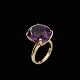 Boy Johansen - Denmark. 14k Gold Ring with Amethyst.