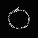 Danish Sterling Silver Anchor Chain Bracelet. 25g.Stamped IT, 925 S.L. 20,5 cm. / 8,07 ...
