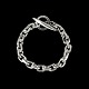 Aarre & Krogh - Denmark. Sterling Silver Anchor Chain Bracelet. 47g.Designed and crafted by ...