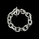 Danish Heavy Sterling Silver Anchor Chain Bracelet. 156g.Designed and crafted by Randers ...