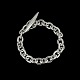 Danish Silver Anchor Chain Bracelet. 63g.Stamped 830s, AB.L. 21,8 cm. / 8,58 inches.Width ...