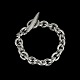 Danish Silver Anchor Chain Bracelet. 59g.Stamped 830s, CA.L. 18,5 cm. / 7,28 inches.Width ...