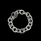 Danish Silver Anchor Chain Bracelet. 70g.Stamped 830s, KS.L. 21 cm. / 8,27 inches.Width ...