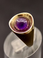 8 carat gold ring with amethyst