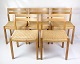 Set of five 
dining chairs, 
model 401, 
designed by 
Jørgen Henrik 
Møller for JL 
Møllers ...