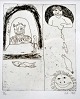 Ravn, Lars 
(1959 - ) 
Denmark: 
Composition, 
1989. Etching. 
Signed: LR 
1989. 6/10. H: 
20 cm. W: ...