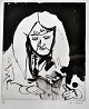 Ravn, Lars 
(1959 - ) 
Denmark: 
Composition, 
1989. Etching. 
Signed: LR 
1989. 6/10. H: 
19.5 cm. W: ...