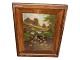 Danish oil 
painting, 
ducks.
From around 
1900.
Signed "CL".
The frame 
measures 60 by 
46 ...