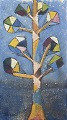 Finnish artist, 
oil on canvas.
Motif of a 
tree in cubist 
style.
Impasto 
strokes.
Circa ...