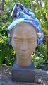 Hedegaard, 
Johannes (1915 
- 1999) 
Denmark: Bust. 
Margrethe. 
Ceramic with 
glaze. Stamped 
...