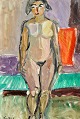 Klenø, Evgenij 
(1921 - 2005) 
Denmark: A 
model. Oil on 
canvas. Signed. 
67 x 96 cm.
Framed: 100 x 
...