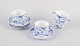 Royal 
Copenhagen Blue 
Fluted Half 
Lace, four 
pairs of coffee 
cups and 
saucers.
Model number: 
...