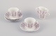 Gunnar Nylund 
for Rörstrand. 
A set of four 
"Casino" coffee 
cups with 
saucers.
Retro design. 
...
