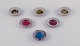 Nils Kähler for 
Kähler.
A set of six 
small stoneware 
bowls.
Hand-glazed in 
various ...