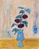 Karin Blix 
(1890–1989), 
Swedish artist.
Oil on wood 
panel.
Motif of 
flowers in a 
...