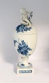 Royal 
Copenhagen. 
Blue flower. 
Cup with lid 
with putti on 
the lid. Model 
1754. Height 30 
cm (4th ...