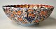 Large Imari 
porcelain bowl, 
19th century. 
Japan. With 
glazed rim. 
Polychrome 
decorated and 
with ...