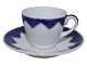Bing & Grondahl 
Thick porcelain 
with blue 
decoration, 
small coffee 
cup with 
matching ...