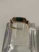 Gold ring with Malachite and diamonds 14 carat
Ring size 51