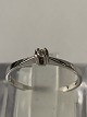 Gold Ring with Diamond 14 Karat, White Gold
Size 52