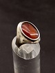 Sterling silver 
ring with amber 
size 56 stamped 
925 item no. 
611555