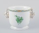 Herend, 
Hungary. 
Chinese Bouquet 
Apponyi Green, 
porcelain 
flowerpot. 
Handles in the 
shape of ...