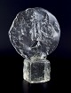 Ermanno Nason 
for Cenedese, 
Murano.
Large 
sculpture of a 
man's face in 
clear art glass 
on ...