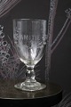 Fine old French 
souvenir wine 
glass with 
engraved 
inscription 
"Amitie" 
(Friendship) 
H:14cm. ...