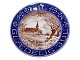 Royal Copenhagen miniature Christmas plate 
Glædelig Jul - Chruch