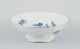 Royal 
Copenhagen Blue 
Flower Curved, 
low 
centerpiece/cake 
dish.
Hand-painted 
in blue. Gold 
...