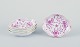 Meissen, 
Germany. Pink 
Indian Flower. 
A set of five 
small bowls.
Hand painted 
in shades of 
...