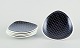 Schramberg, 
Germany. A set 
of five small 
"Mignon" plates 
in faience.
Retro design. 
Geometric ...
