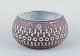 Mari Simmulson 
for Upsala 
Ekeby.
Ceramic bowl. 
Pattern in the 
decoration.
Handmade. 
Glazed and ...