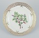 Royal 
Copenhagen 
Flora Danica 
open lace plate 
in hand painted 
porcelain with 
flowers and 
gold ...