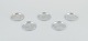 Just Andersen, 
a set of five 
pewter glass 
trays.
Grooved 
decoration.
Model: ...