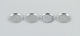 Just Andersen, 
a set of four 
pewter glass 
trays.
Grooved edge. 
With incised 
motifs from 
fairy ...